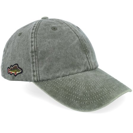 Skillfish - Groen unconstructed Cap - Tiny Perch Vintage Washed Olive Dad Cap @ Hatstore