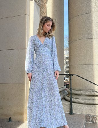 Noella Lilith Maxi Dress - Blue - M