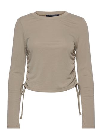 Zigi Modal Jersey Top Beige French Connection