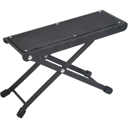 Justerbar gitarrfotpall i metall