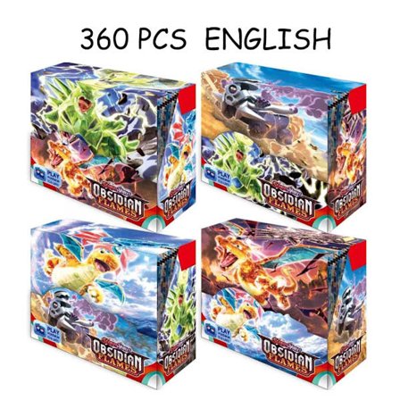 324/360 kpl/setti Pokemon-kortti Surging Sparks Stellar Crown 151 Obsidian Flame Ultra Prism Englanninkielinen Booster Battle -keräilykortti