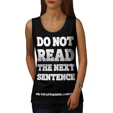 Läs inte Citat Kvinnor Blacktank Top