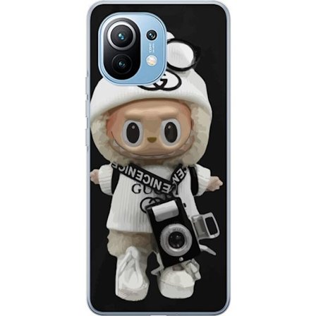 Kompatibelt Mobildeksel til Xiaomi Xiaomi Mi 11 Stilig designerfigur med kamera og streetwear, leken samlerfigur i trendy urban estetikk og minimalist