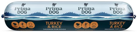 PrimaDog Turkey & Rice -koiranmakkara 800 g