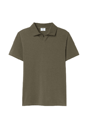 Filippa K Stretch Cotton Polo T-Shirt T-shirts Herr Grön S