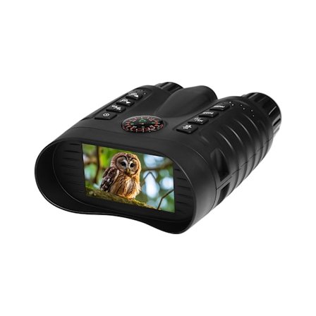 4K Digitale Natkikkert med Lommelygte & Kompas - Lang Rækkevidde