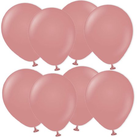 Mörkrosa Miniballonger Retro Rosewood