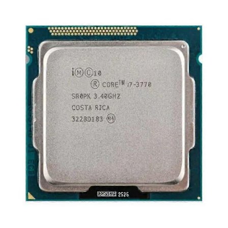 Core i7-3770 CPU - Socket LGA 1155 4 kjerner 8 tråder 3.4GHz 8MB L3 Cache 77W.