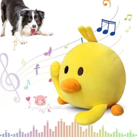 Aktivt Bevegelig Kjæledyr Plysjleketøy, Oppgradert Interaktiv Elektronisk Hundeleke, Knirkende Mobil Hundeballeke, Interaktiv Hundeball Mobil Hund Til