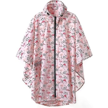 IC Regnponcho Jakke Kappa Hetteskjerm for Voksne med Lommer