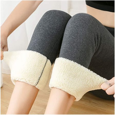 Dambyxor, enfärgad varm tjock sammet ull dam kashmirbyxor leggings, dam termo tights leggings med innerfleece, höst vinter[BT]