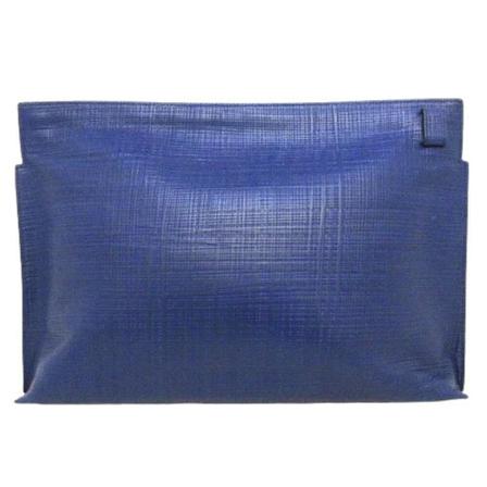 Loewe Pre-owned, Pre-owned Leather clutches Blauw, Dames, Maat:ONE Size