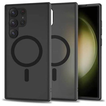 Tech-Protect MagMat MagSafe kotelo Samsung Galaxy S23 Ultra - mattamusta - matta musta