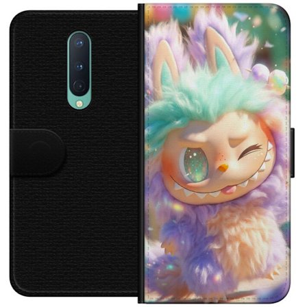 Kompatibelt Plånboksfodral till OnePlus OnePlus 8 Söt fantasikaraktär med fluffig päls, pastellfärger och kawaii-stil, lekfull illustration för