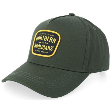 Northern Hooligans - Grön adjustable Keps - World Famous Cap Bottle Green A-frame Adjustable @ Hatstore