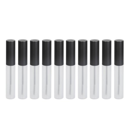 10 stk. Tom Mascara Tube 10 ml Frostet Semitransparent Genopfyldelig Flaske Øjenvippekræmbeholder til Rejsefamilie Gør Det Selv