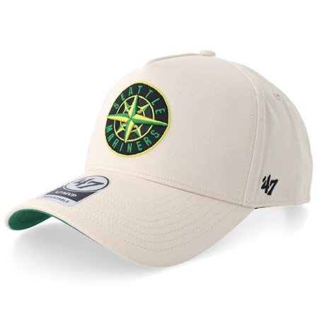 47 Brand - MLB White adjustable Caps - Hatstore Exclusive x Seattle Mariners Sure Shot 47 Mvp Dt Natural A-Frame Adjustable @ Hatstore