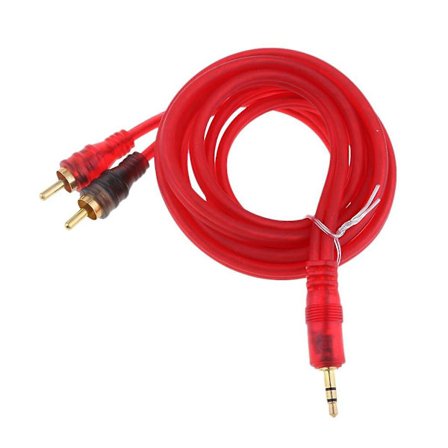 RCA-kabel 3,5 mm hane till 2-hane RCA-kabeldelare ljud RCA-hane kabel 1,5 m