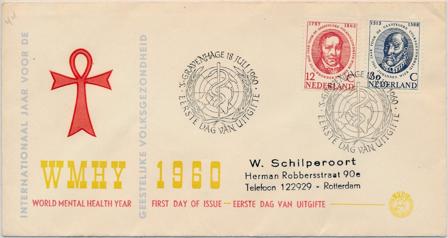 Holland 1960 - NVPH E44 - FDC - Med adresse