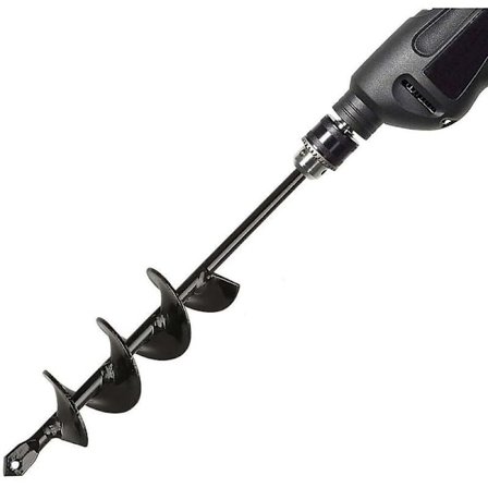 Puutarhakaira, spiraaliporakone puutarhatyökaluna puiden/pensaiden istutukseen/kierreporaus/istutuskaira - 4×22cm