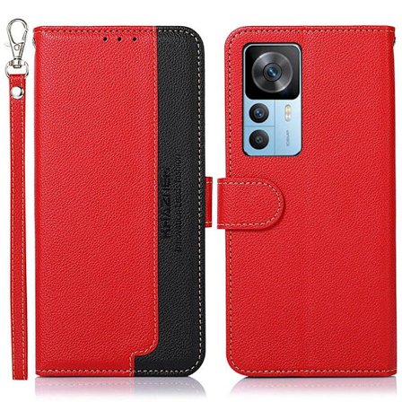 KHAZNEH Phone Cover to Xiaomi 12T 5G / 12T Pro 5G - Red/Black