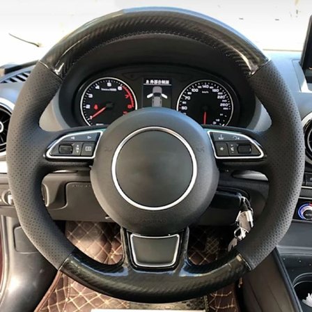 Bilratt flätat skydd kompatibelt med Audi A1 A3 A4 2015-2016 A7 2012-2018 S7 2013-2018 RS7 2014-2015 mockaläder biltillbehör