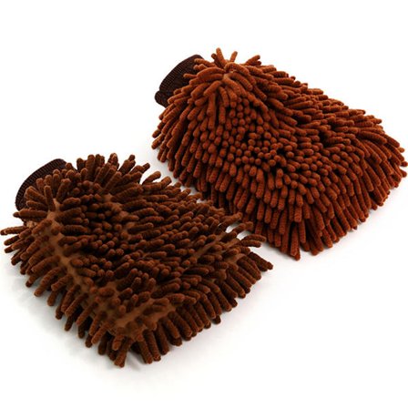 2xCar Cleaning Microfiber Wash Mitt Thick Ultra Noodle Glove - high quality