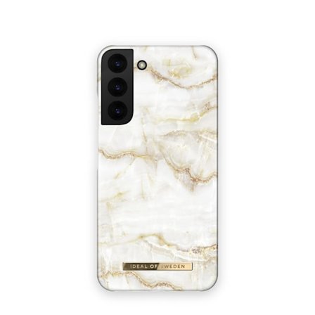 Printed Case Galaxy S22 Plus Golden Pearl Marble
