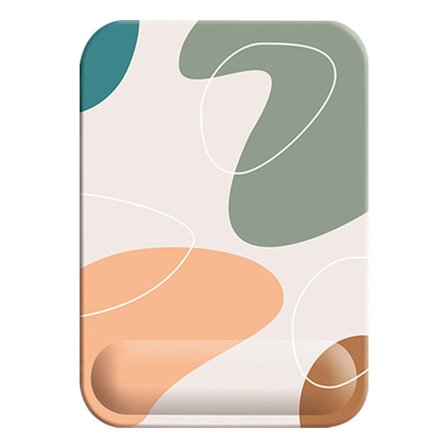 Tastatur Musemåtte Sæt Ergonomisk Silikone Musemåtte med Memory Foam Tastatur Håndledsstøtte til Computer Rektangel, Orange