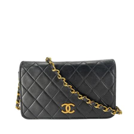 Chanel Vintage, Pre-owned Leather chanel-bags Zwart, Dames, Maat:ONE Size,leer