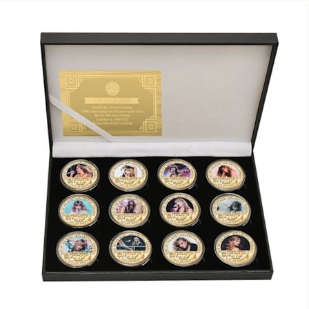 Taylor Swift minnesmedaljset, samlarmynt, presentmärke, metallhantverk minnesmedalj