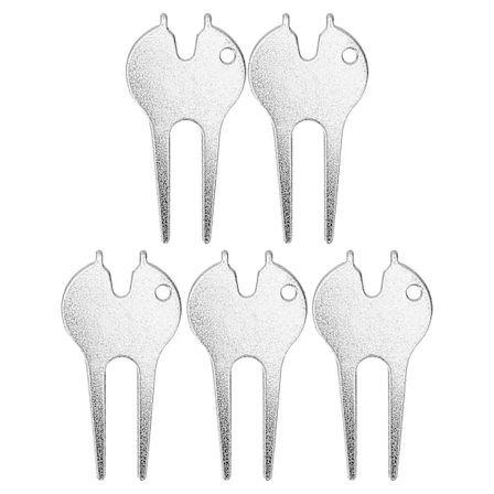 5 stk. Golf Divot Gaffel Professionelt Golf Divot Reparationsværktøj Bærbar Divot Gaffel til Golf Træning