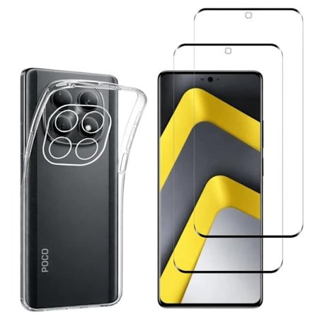 Cover til Xiaomi Poco M8 PRO 5G og 2 Tempered Glass Skærmbeskyttelse Phonillico