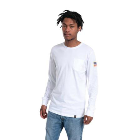 Alpha Industries, Koszulka męska Alpha Industries Nasa LS 176532 09 S Biały, Mężczyzna, Rozmiar: M