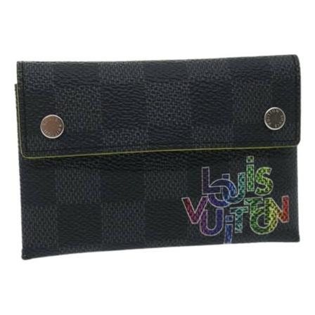 Louis Vuitton Vintage, Pre-owned Canvas Wallet Zwart, Dames, Maat:ONE Size