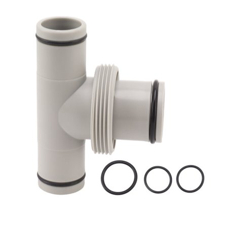 Pool Slange Adapter T Formet Gevindpumpe Konnektor 1.5 til 1.25 Tommer til Pool Vedligeholdelse