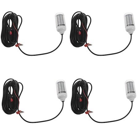 4x 12v-24v Fiskelampa Grön 108st LED Undervatten Fiskelampa Bete Fisksökare Lampa Lockar