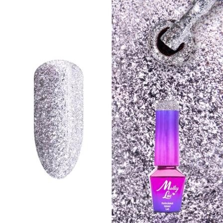 Mollylac - Gellack - Luxury Glam - Nr546 - 5g Uv-gel/led Silver