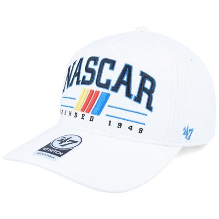 47 Brand - Motor Weiss Adjustable Cap - Nascar Roscoe 47 Hitch Cap White A-Frame Adjustable @ Hatstore