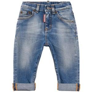 Kids - Dsquared2 Blue Roll Up Jeans - Bottoms - 12 months - Blue