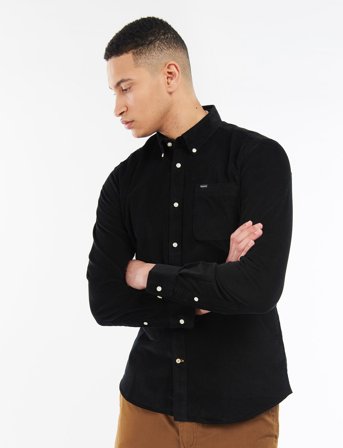 Barbour Barbour Ramsey Tailored Cord Shirt - Black - M