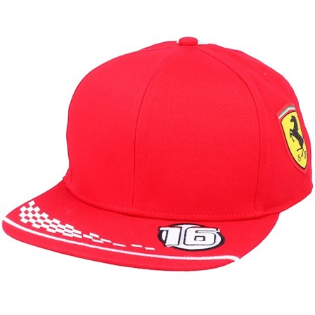 Formula One - Motor Rosso snapback Cappellino - Ferrari Leclerc Cap Red Snapback @ Hatstore