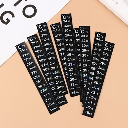5st Stick-on Sticker Termometrar Digital Mättemperatur