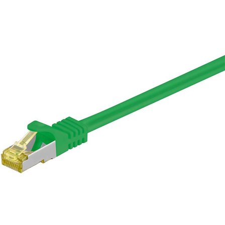 Goobay S/FTP CU Cable Cat7. RJ45 Plug. Green. 3.0m Factory Sealed