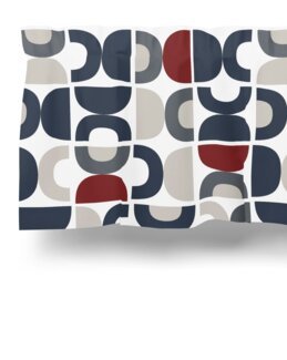 Kappmetervara Spiraldans Blå - Arvidssons Textil