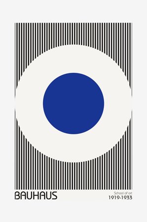 Malerifabrikken - Poster Bauhaus 5 - Blå - Postere - Fra Homeroom
