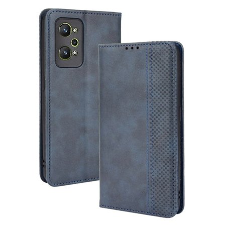 Bofink Vintage läder Realme GT Neo2 fodral - Blå