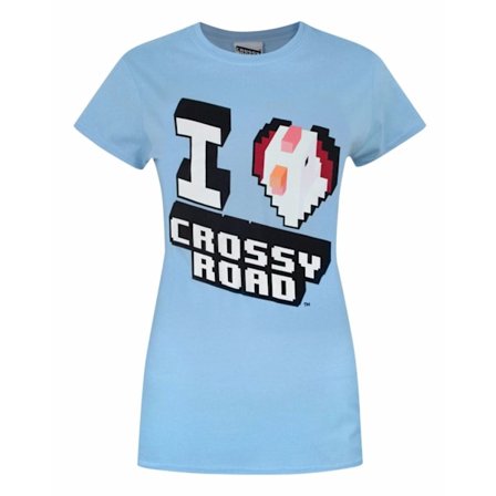 Crossy Road Dam/Damer Officiell I Love Crossy Road T-Shirt S