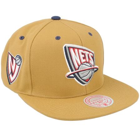 Mitchell & Ness - New Jersey Nets Wheat Tc Tan Snapback Snapback Beige Cap - NBA @ Hatstore