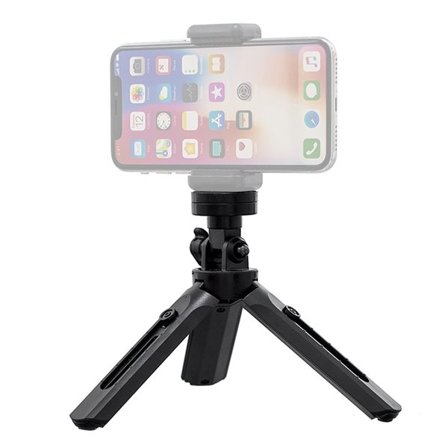 Mini tripod selfie stick holder til telefonkamera GoPro 16 - 21 cm sort